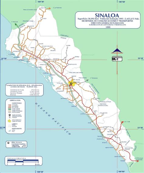 map of sinaloa state mexico